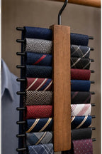 Cozy Haven Brown Wood-Look Tie Organizer Rack product photo 2
