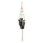 Cozy Haven Boho Macrame Hanging Planter - Style 1 - Simple Macrame Hanger
