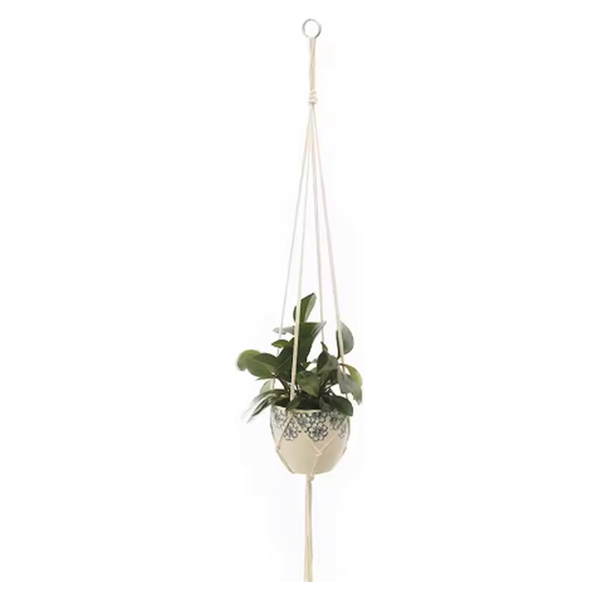 Cozy Haven Boho Macrame Hanging Planter - Style 6 - Short Macrame Hanger