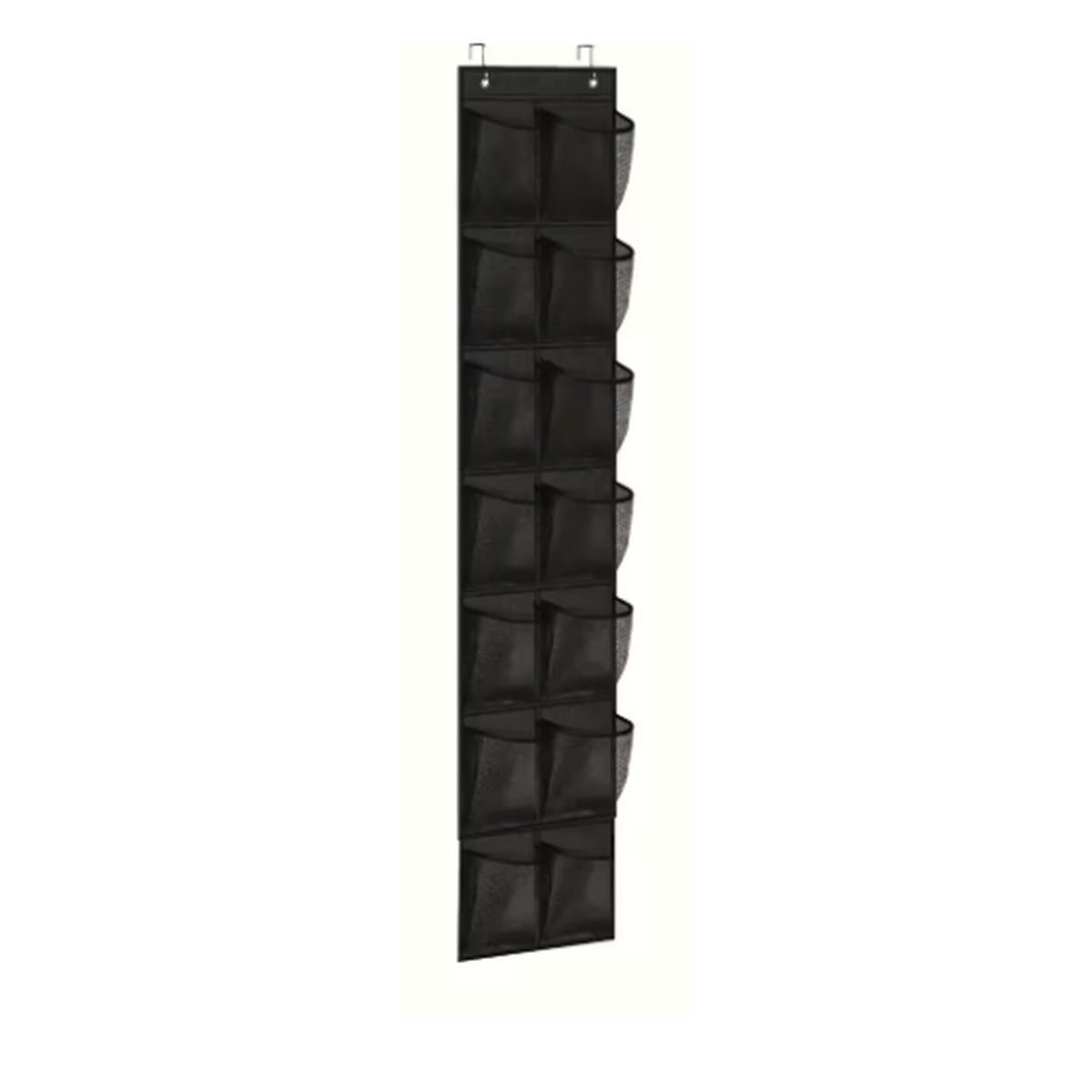 Cozy Haven Closet Over Door Hanging Organizer - Black / 14 Pockets