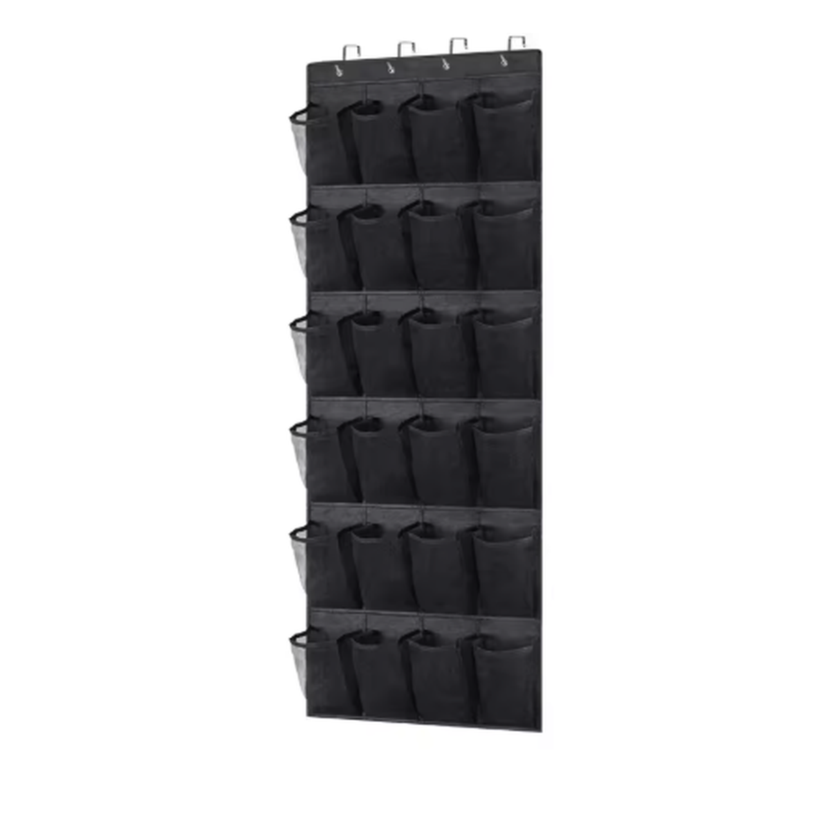 Cozy Haven Closet Over Door Hanging Organizer - Black / 24 Pockets
