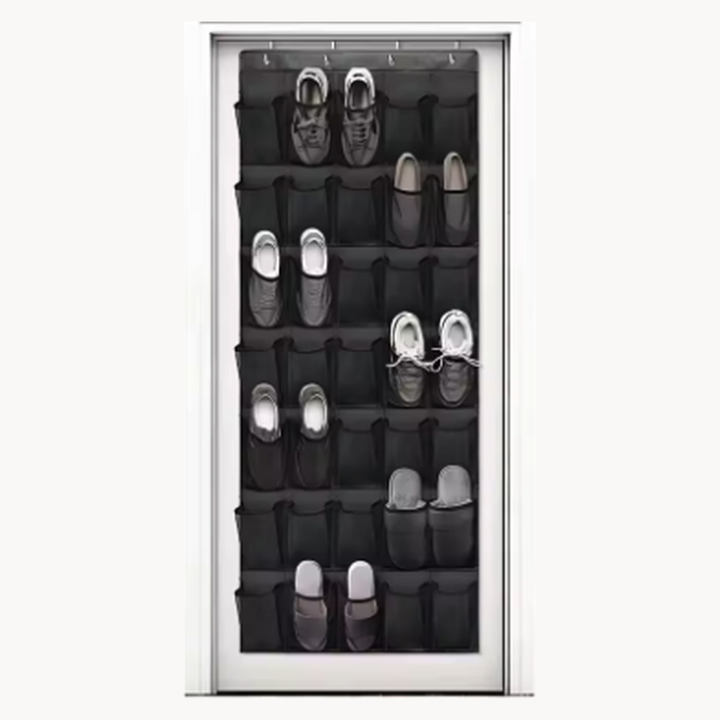 Cozy Haven Closet Over Door Hanging Organizer - Black / 35 Pockets