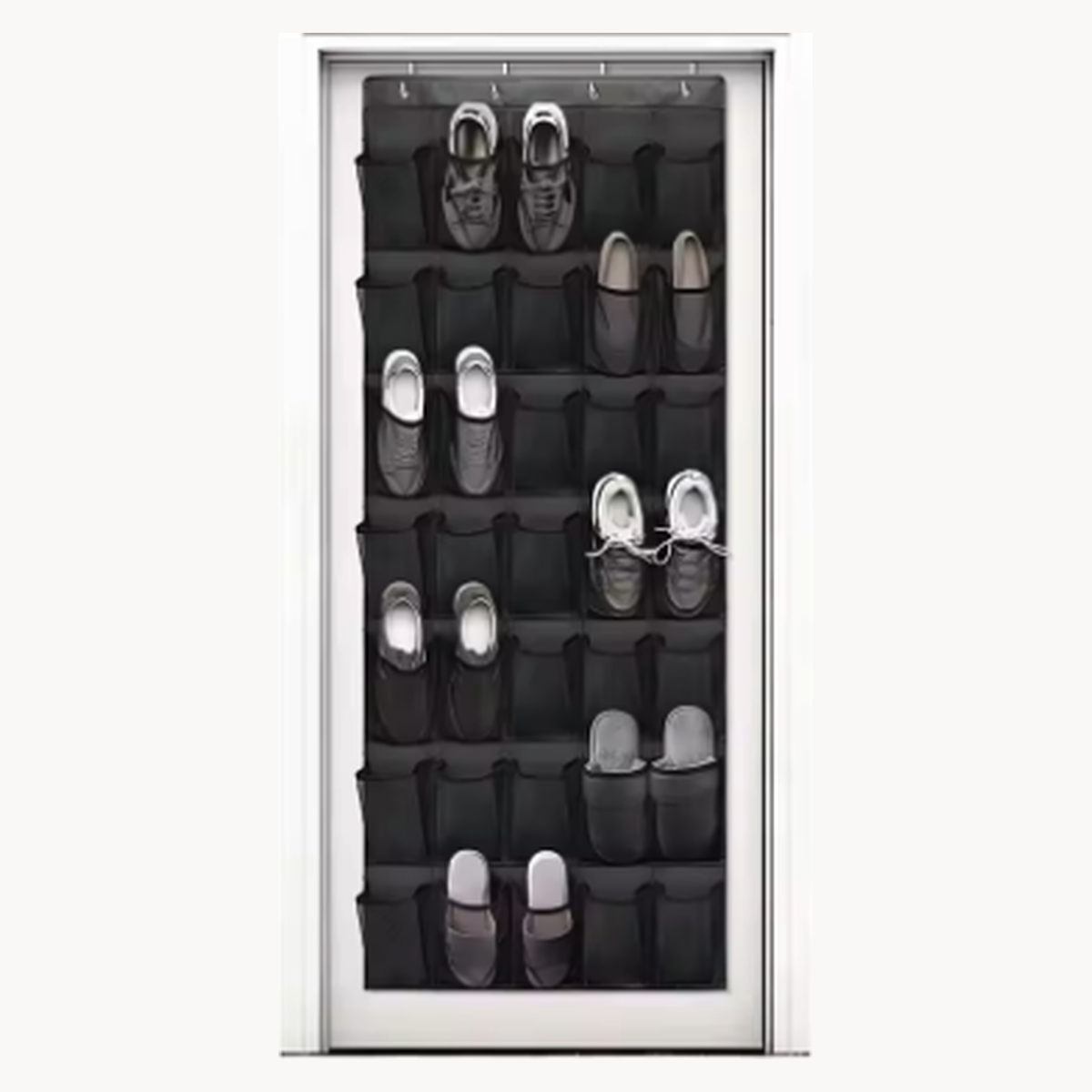Cozy Haven Closet Over Door Hanging Organizer - Black / 35 Pockets