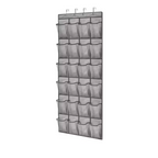 Cozy Haven Closet Over Door Hanging Organizer - Gray / 24 Pockets