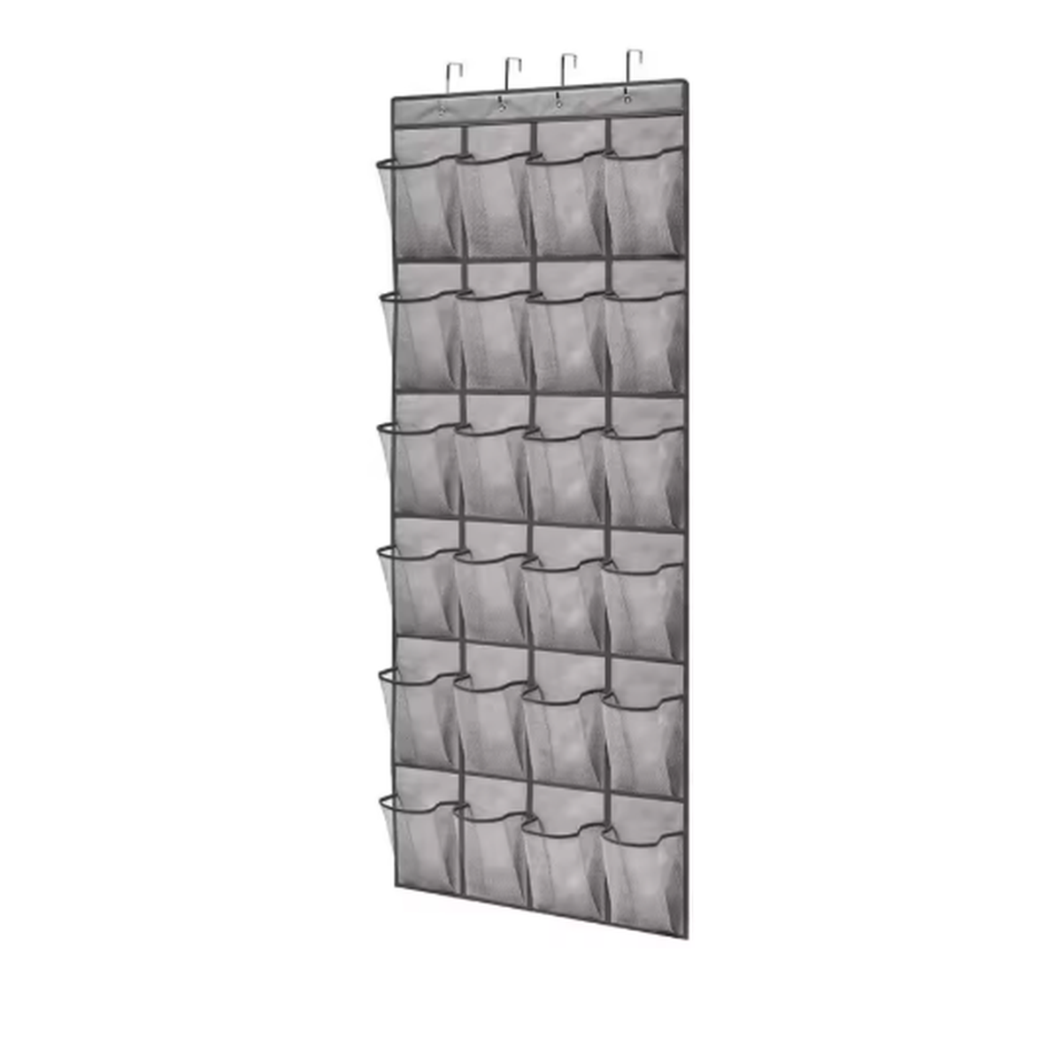 Cozy Haven Closet Over Door Hanging Organizer - Gray / 24 Pockets
