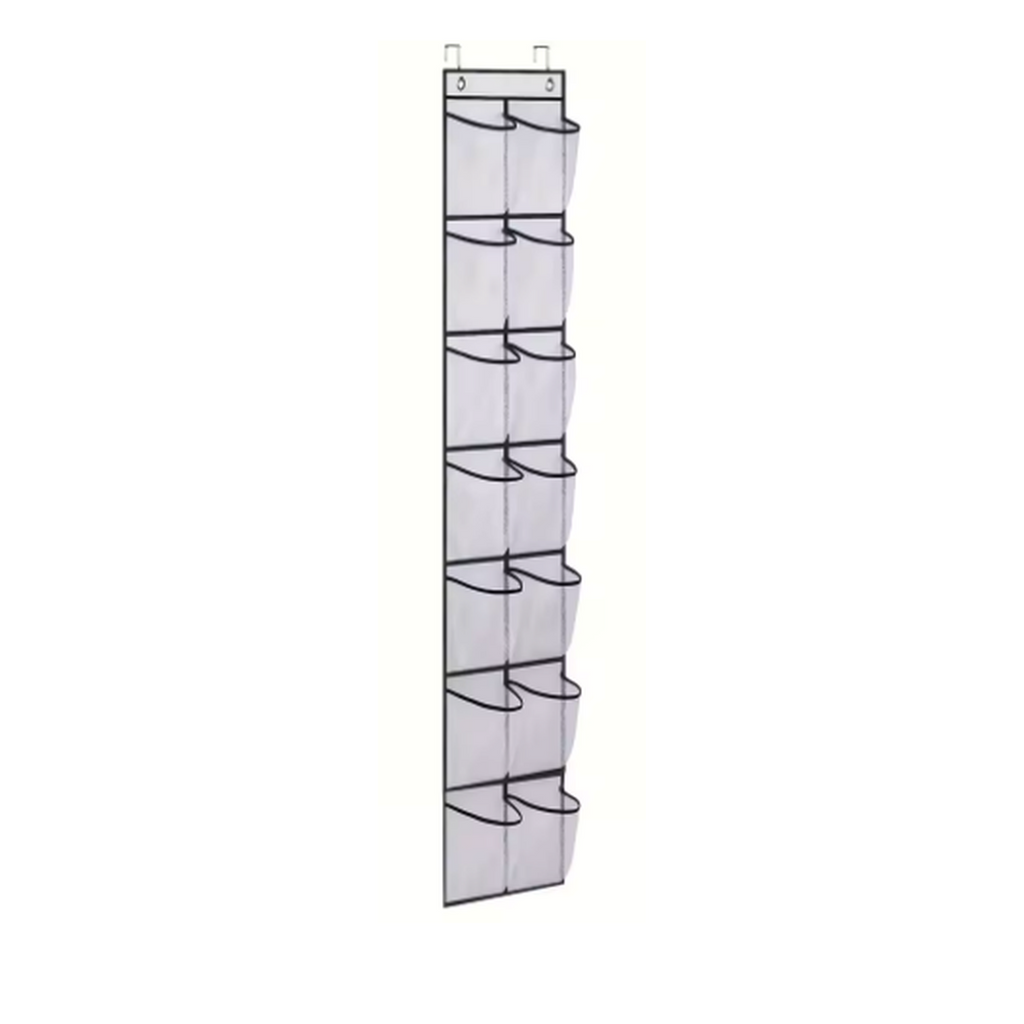 Cozy Haven Closet Over Door Hanging Organizer - White / 14 Pockets