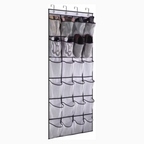 Cozy Haven Closet Over Door Hanging Organizer - White / 24 Pockets