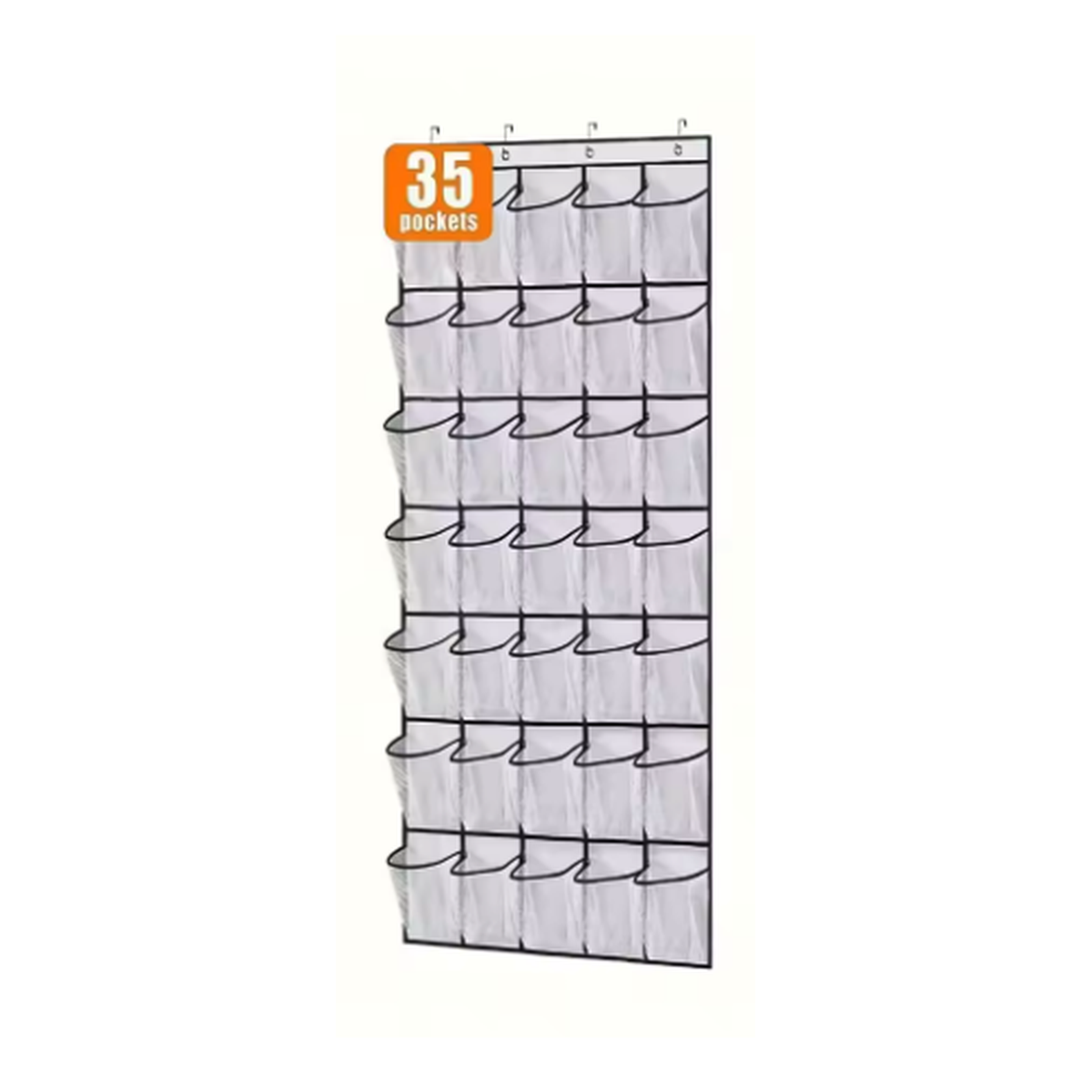 Cozy Haven Closet Over Door Hanging Organizer - White / 35 Pockets