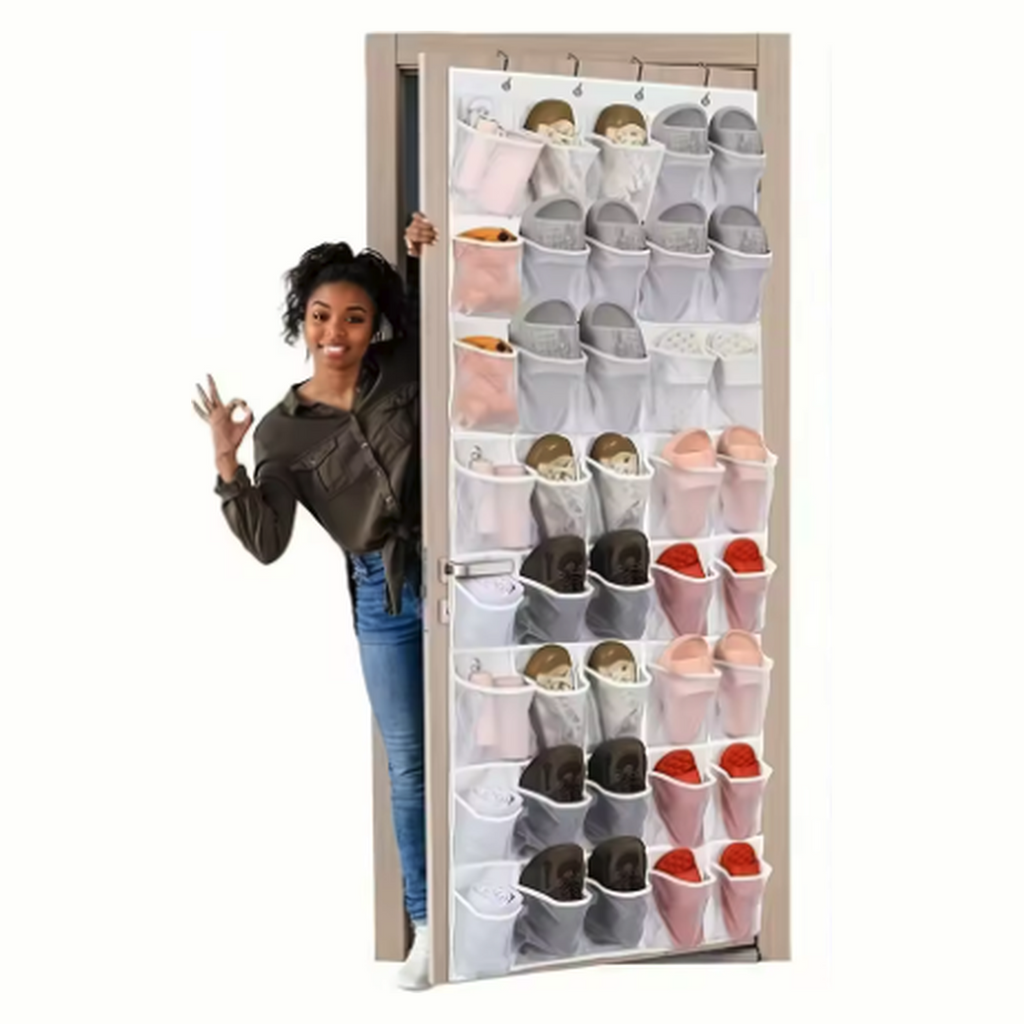 Cozy Haven Closet Over Door Hanging Organizer - White / 40 Pockets