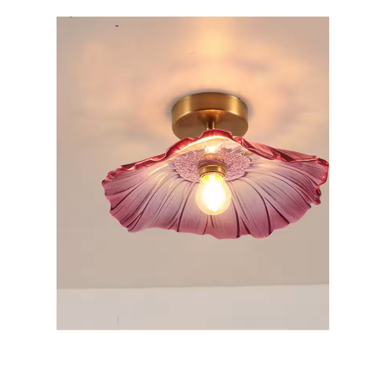 Cozy Haven Flower Stained Glass Light Collection - Style E