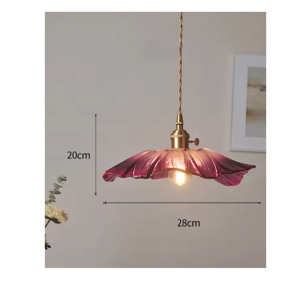 Cozy Haven Flower Stained Glass Light Collection - Style F