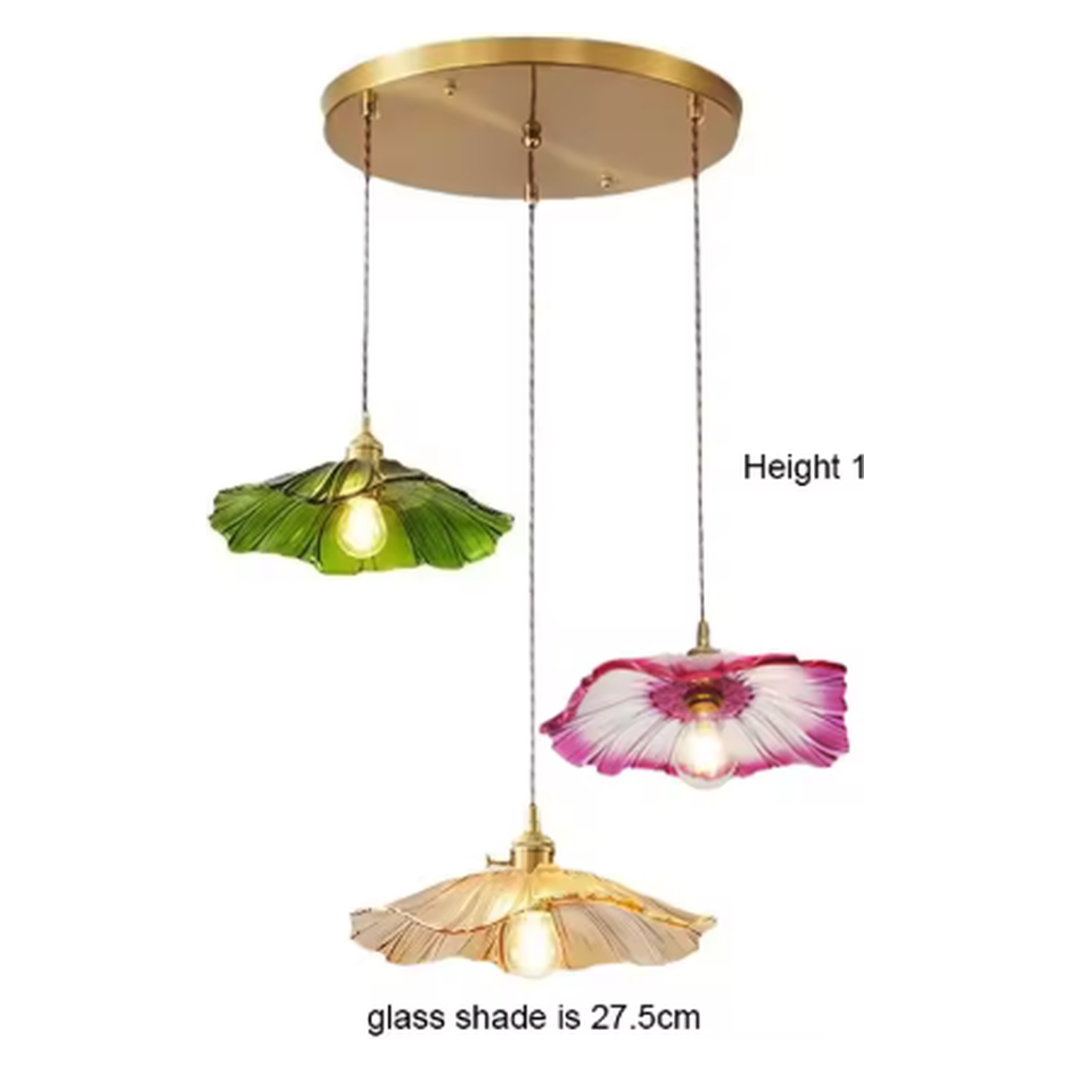 Cozy Haven Flower Stained Glass Light Collection - Style S