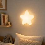 Cozy Haven Nursery Wall Night Light - Cloud, Star, Flower and Shell styled lighting view 2 for Star / 3-Color Temperature; Star / Remote Control