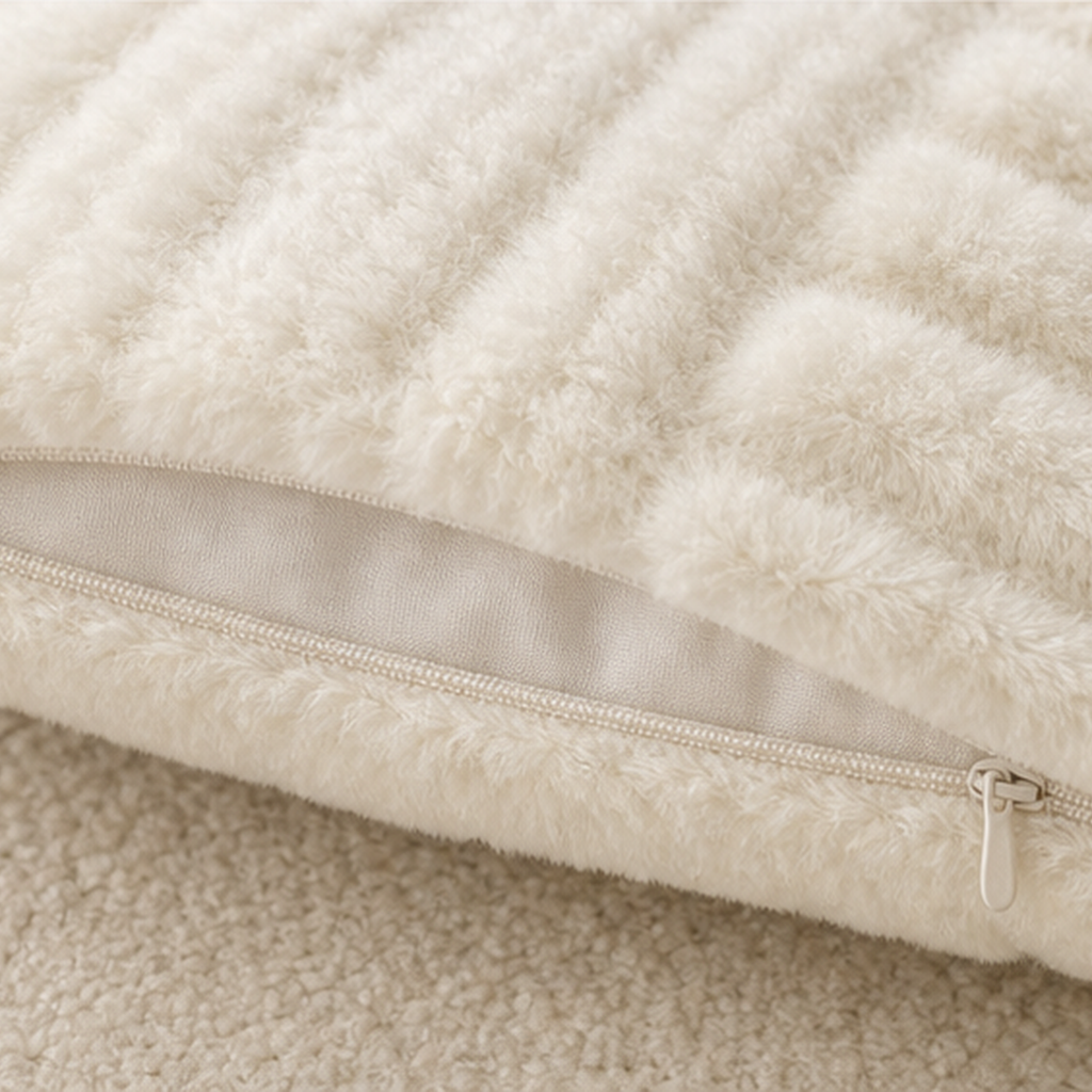 Cozy Haven Textured Throw Pillow Cover - 45 x 45 cm lifestyle image 5
