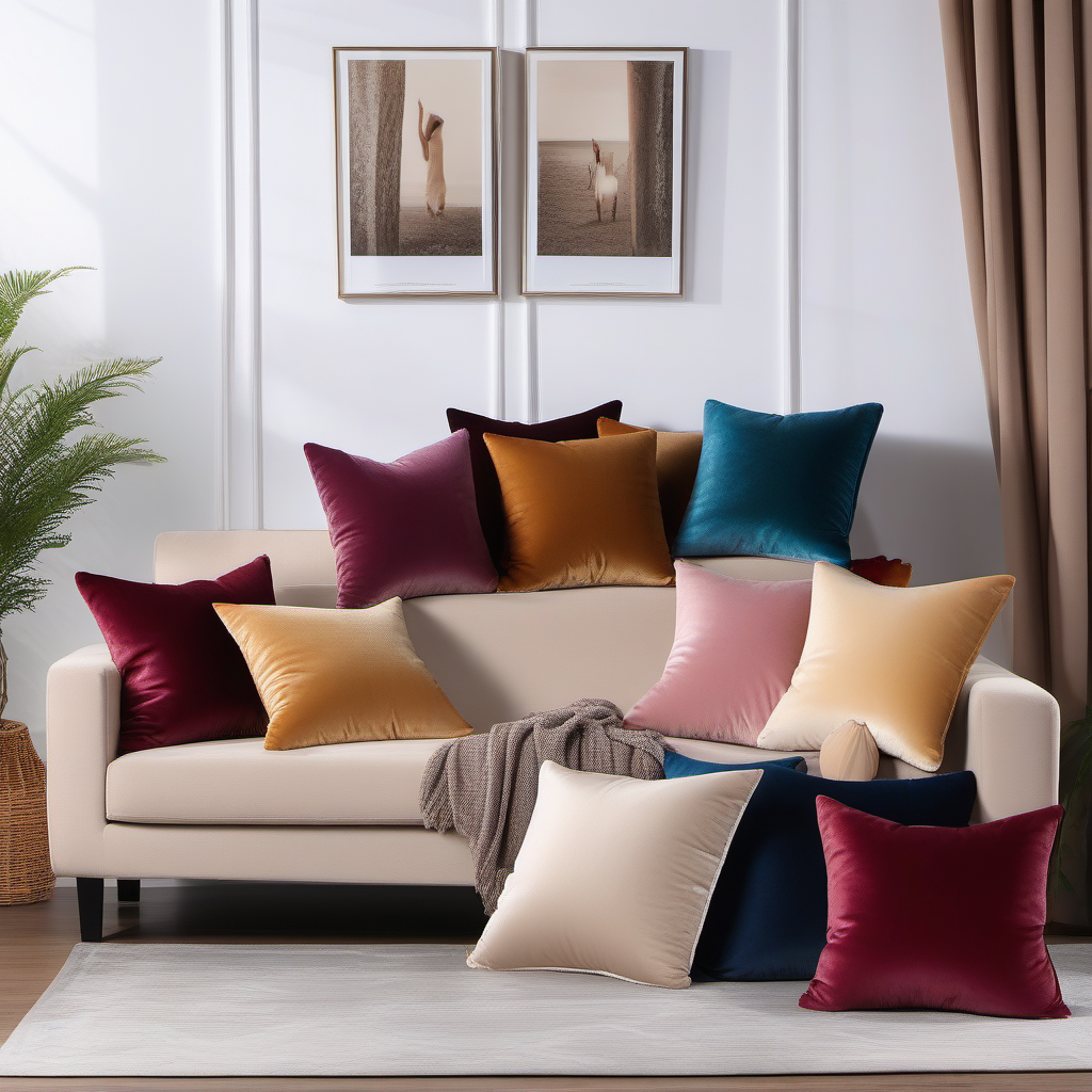 Cozy Haven Cozy Haven Velvet Throw Pillow Covers Set - 4 Pack Luxury Square Cushion Cases 18x18 Inch - Bedroom product image 3