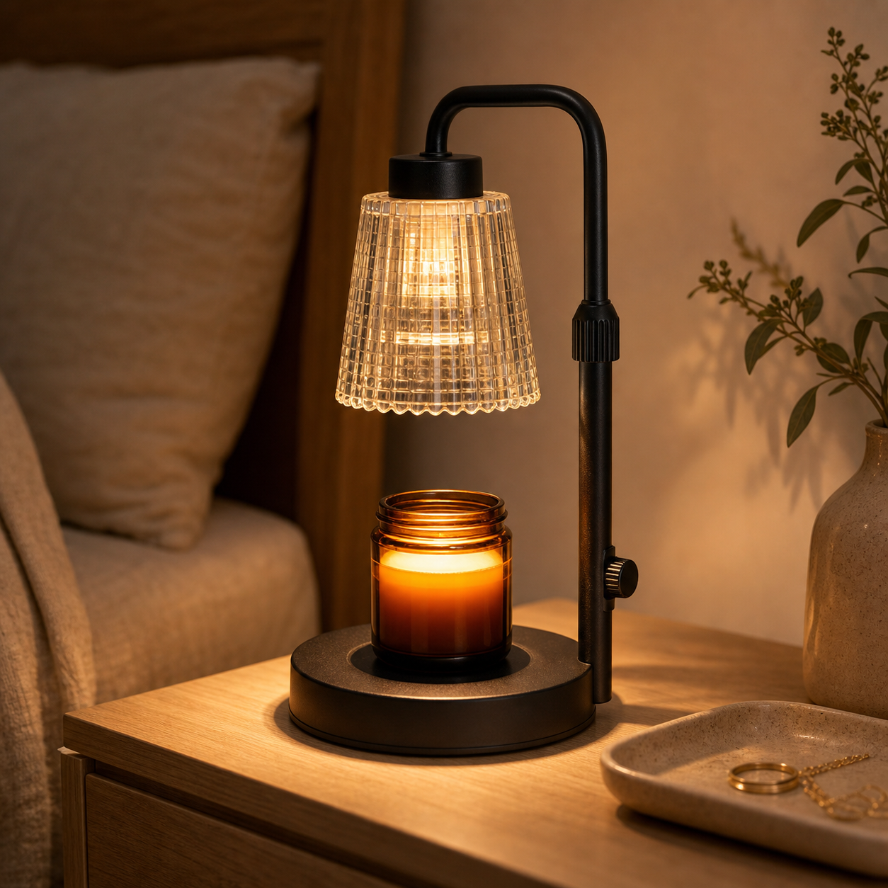 Cozy Haven Dimmable Candle Warmer Lamp lifestyle image 1 for EU