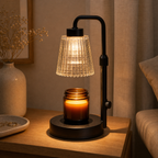 Cozy Haven Dimmable Candle Warmer Lamp styled lighting view 3