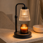 Cozy Haven Dimmable Candle Warmer Lamp styled lighting view 7 for US