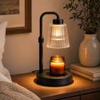 Cozy Haven Dimmable Candle Warmer Lamp styled lighting view 8
