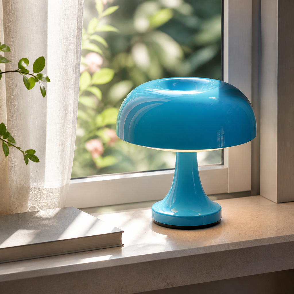 Cozy Haven Dimmable LED Mushroom Table Lamp lifestyle image 2 for Blue
