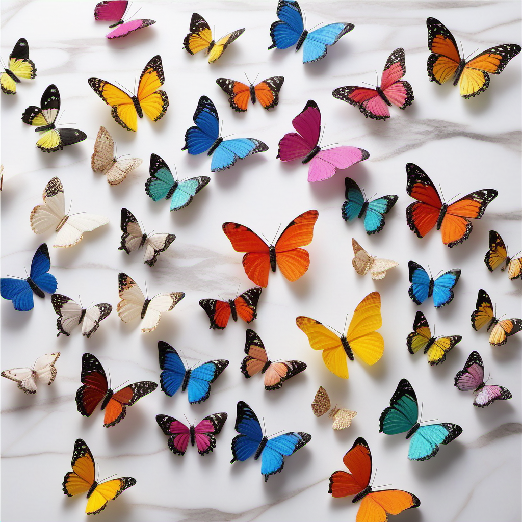 Cozy Haven Cozy Haven 3D Butterfly Wall Stickers Set - 60 Pack Colorful Removable Nursery Art Decals product image