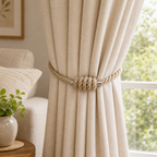 Cozy Haven Magnetic Curtain Tieback - 49 cm - Flax - 49 cm