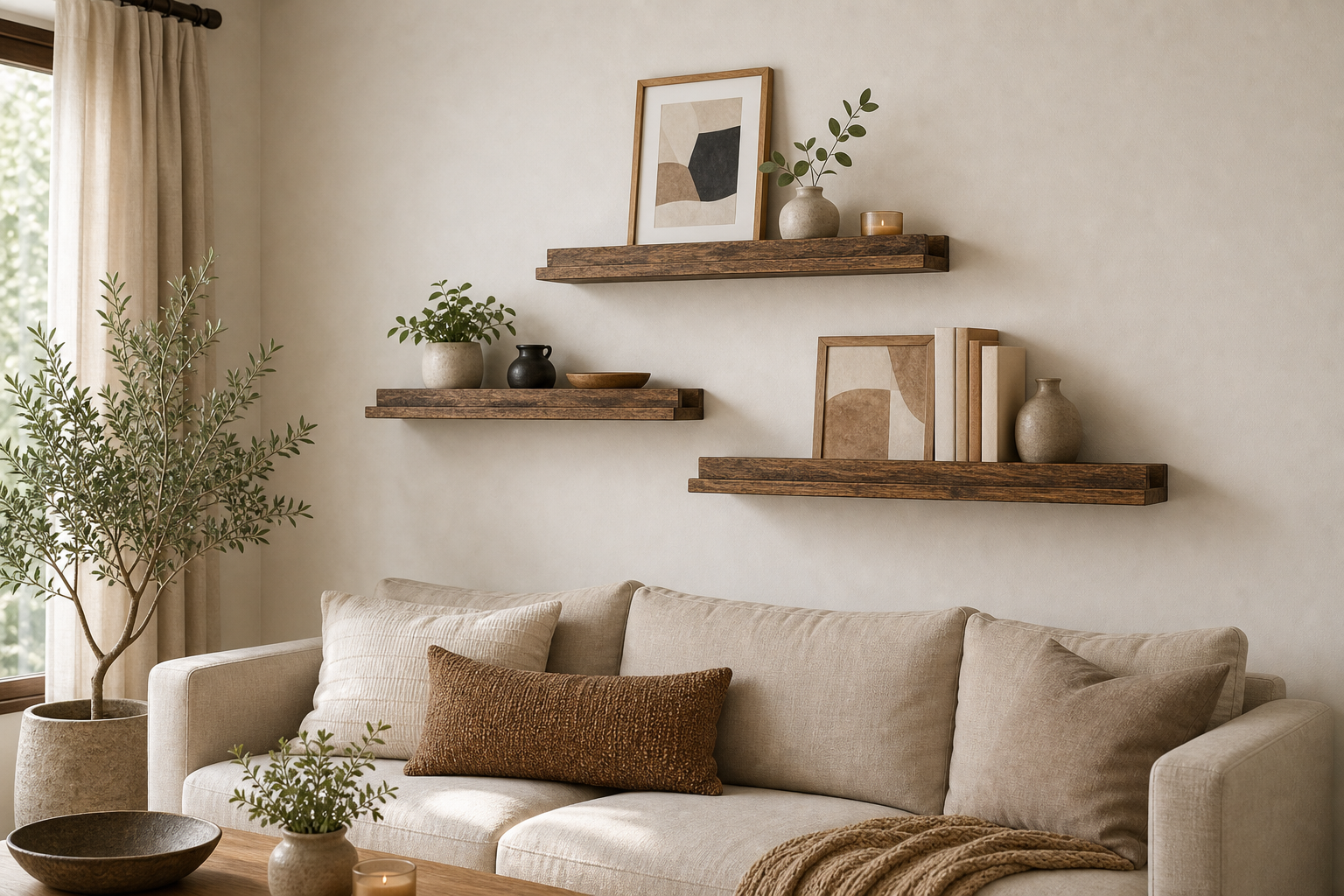 Cozy Haven Floating Corner Shelves Set lifestyle image 6