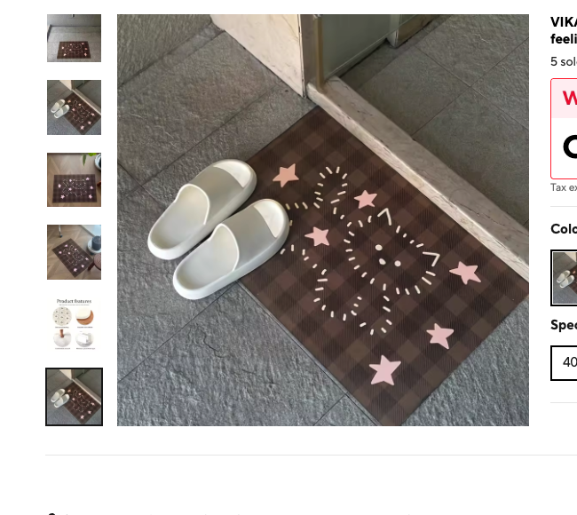 Cozy Haven Checker Quick Dry Bath Mat Set supplier reference FLR-1