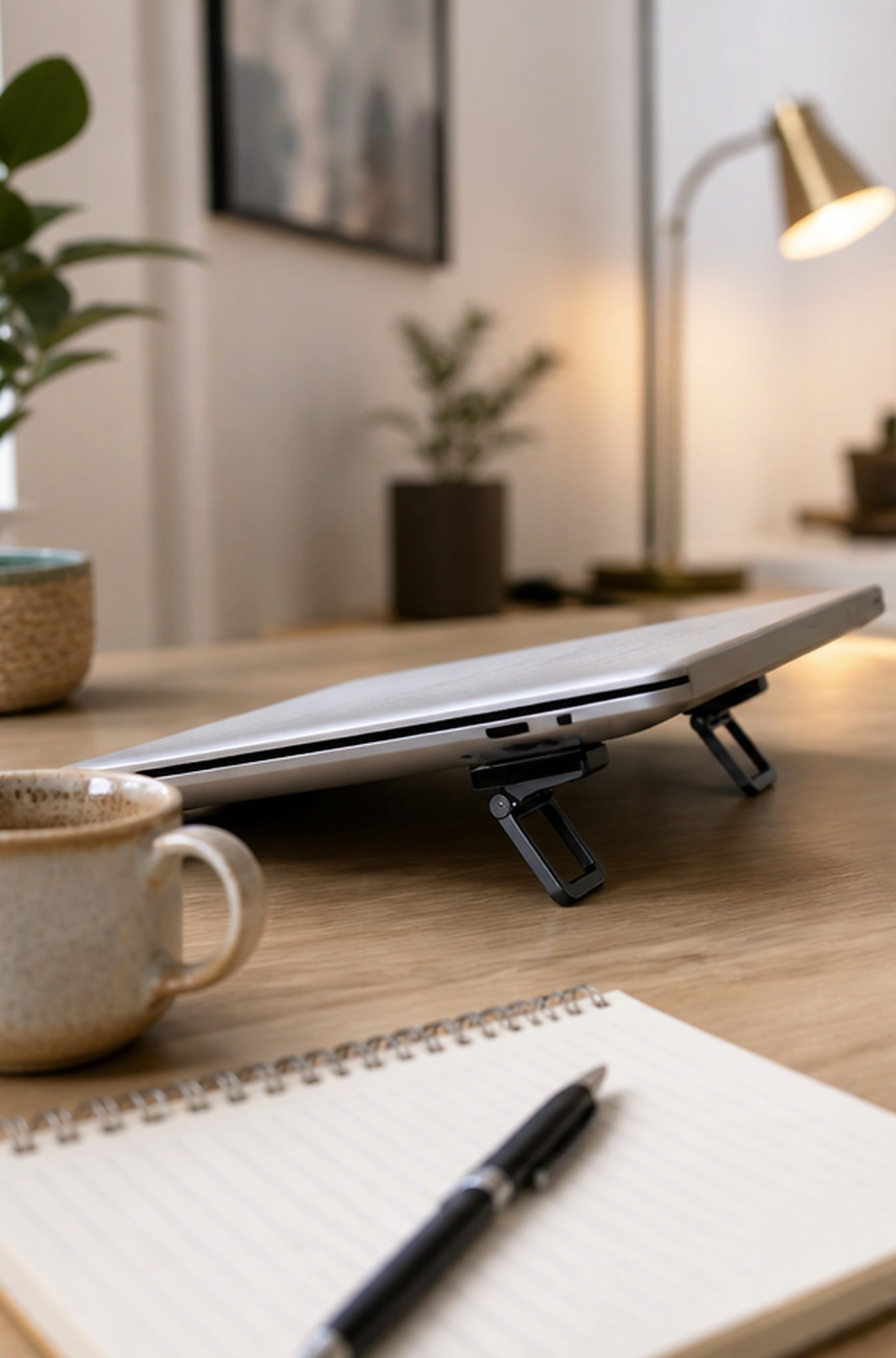 Cozy Haven Foldable Laptop Riser Feet lifestyle image 1