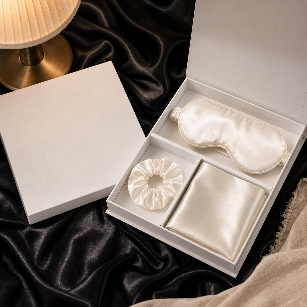 Cozy Haven Mulberry Silk Pillowcase Gift Set lifestyle image 6