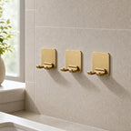 Cozy Haven Adhesive Razor Holder bathroom lifestyle - Gold Razor Holders / 3 Pieces