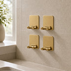 Cozy Haven Adhesive Razor Holder bathroom lifestyle - Gold Razor Holders / 4 Pieces