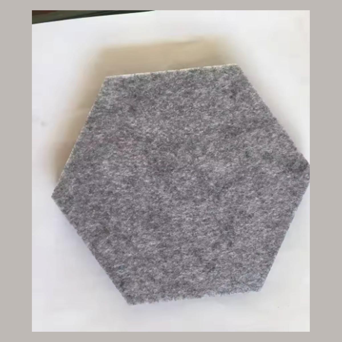 Cozy Haven 3D Geometric Hexagon Wall Stickers - Removable Felt Decorative Room Decor supplier exact visual Gray