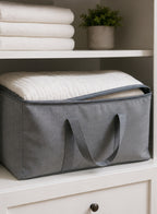 Cozy Haven Gray Fabric Storage Bag organized storage view 2