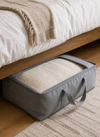 Cozy Haven Gray Fabric Storage Bag organized storage view 3