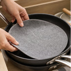 Cozy Haven Gray Pan Protector Pads styled kitchen view 1