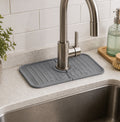 Cozy Haven Gray Silicone Faucet Drip Mat lifestyle image 1