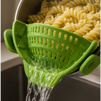 Cozy Haven Green Clip-On Silicone Pot Strainer product photo 2