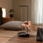 Cozy Haven Black Incense Ash Catcher styled home view 2