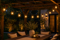 Cozy Haven Lantern Solar String Lights - Lantern Solar String Lights - lead pergola patio scene