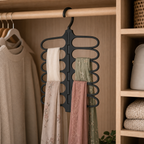 Cozy Haven Folding Scarf Hanger Organizer - Black