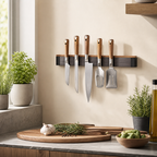 Cozy Haven Magnetic Knife Holder Strip - Wall Mount Kitchen Storage Organizer - 400mm