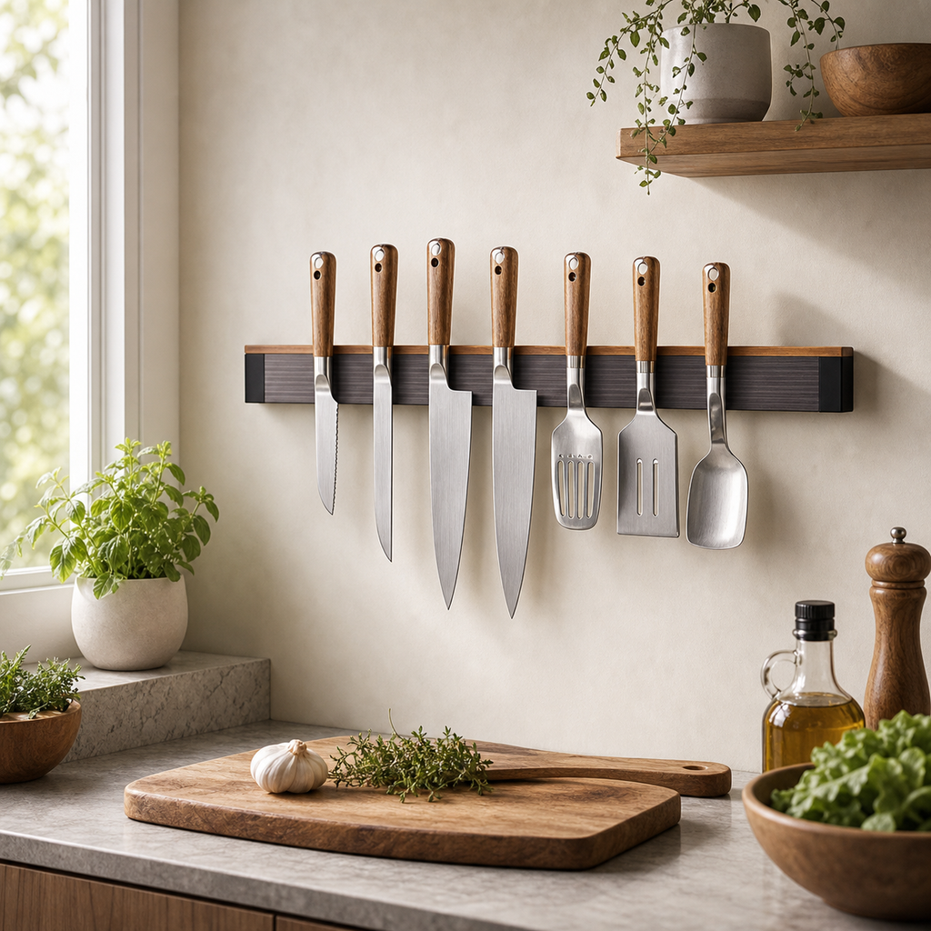 Cozy Haven Magnetic Knife Holder Strip - Wall Mount Kitchen Storage Organizer - 500mm