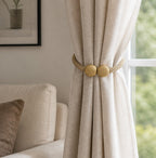 Cozy Haven Beige Magnetic Curtain Tieback - 49 cm - product view 2