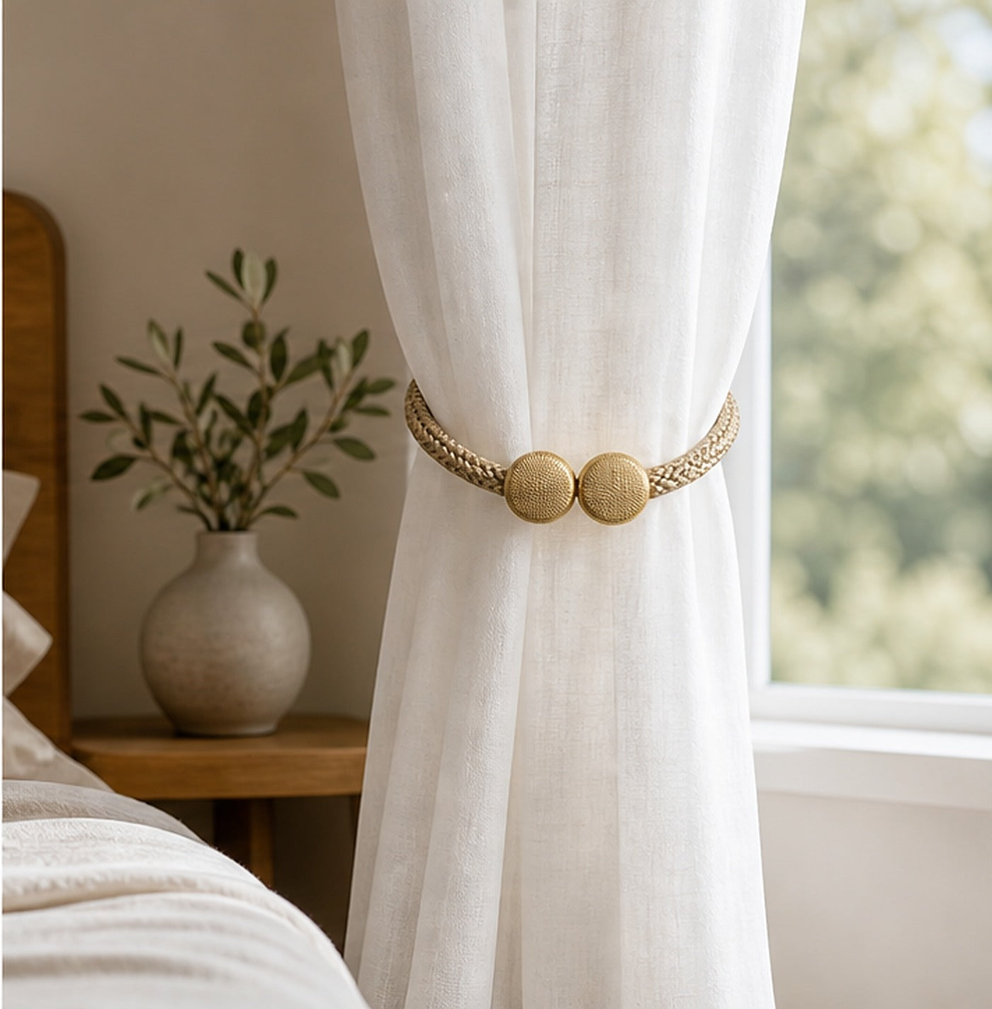 Cozy Haven Magnetic Curtain Tieback Clips lifestyle image 3