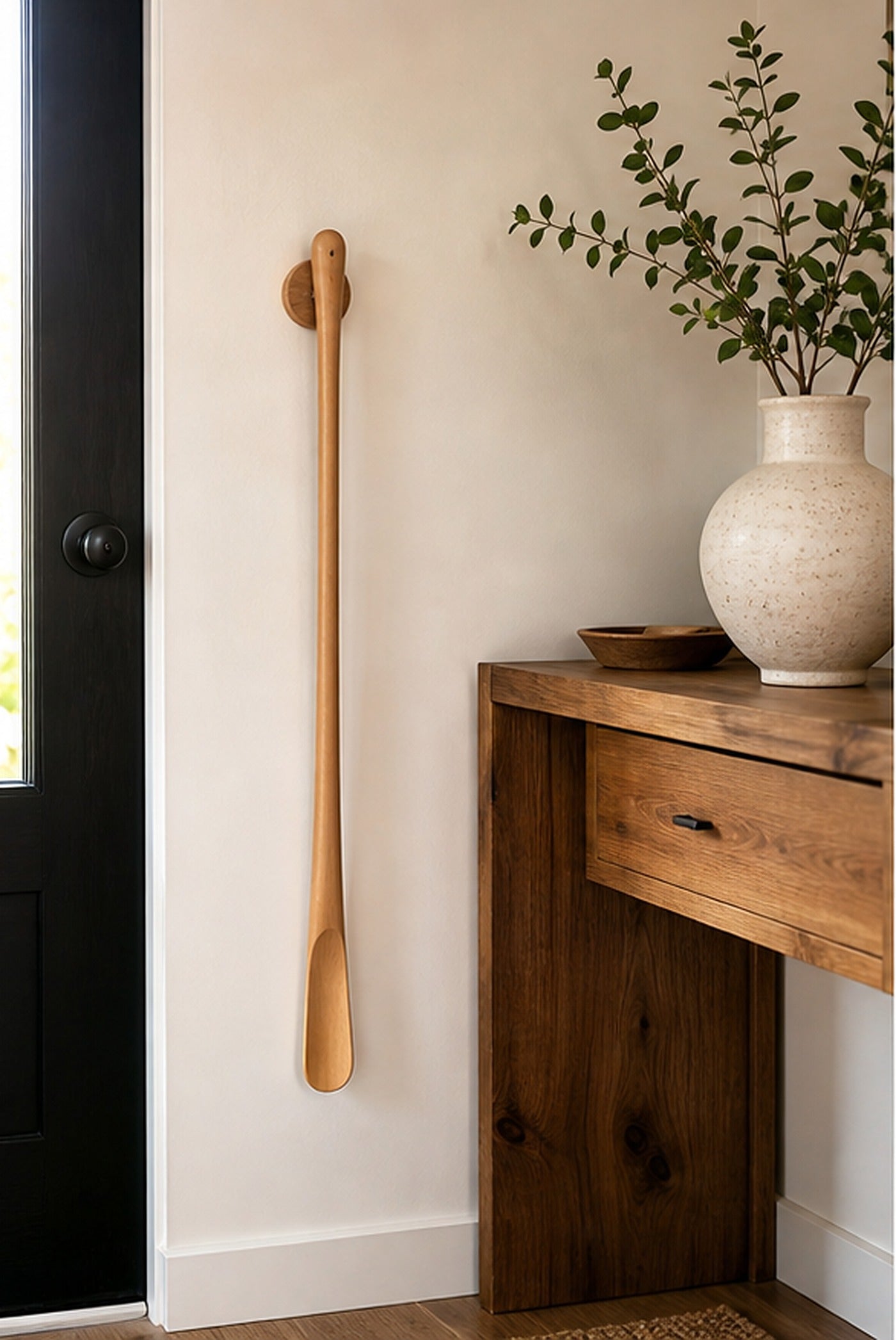 Cozy Haven Magnetic Wood Long Shoe Horn lifestyle image 1