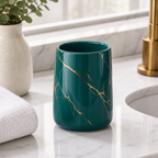 Cozy Haven Marble Bathroom Accessories Set styled bathroom view 4