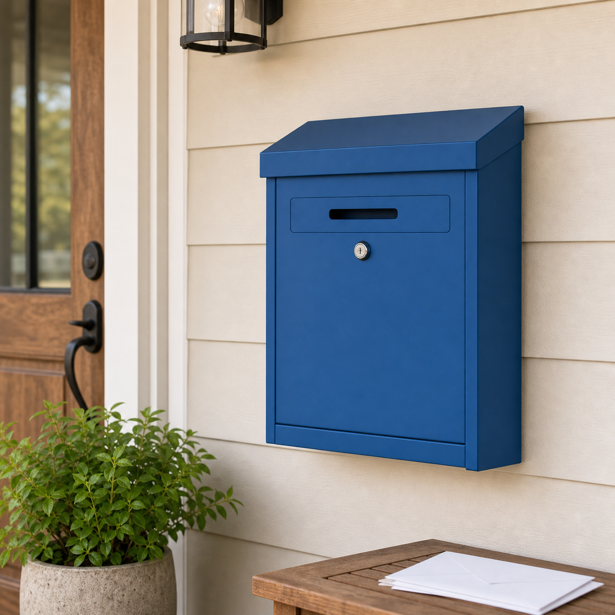 Cozy Haven Metal Wall Mail Drop Box organized storage view 7