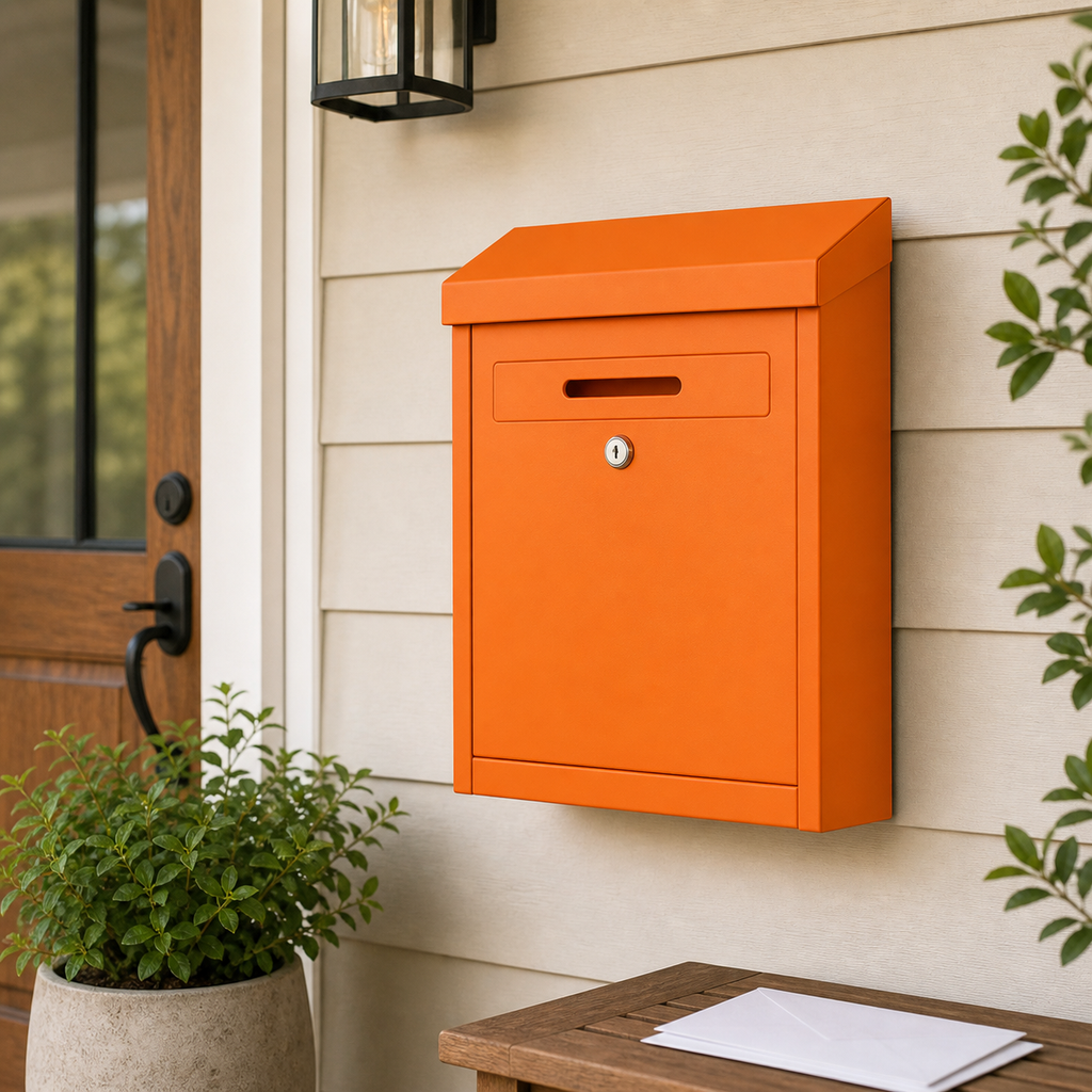 Cozy Haven Metal Wall Mail Drop Box organized storage view 3