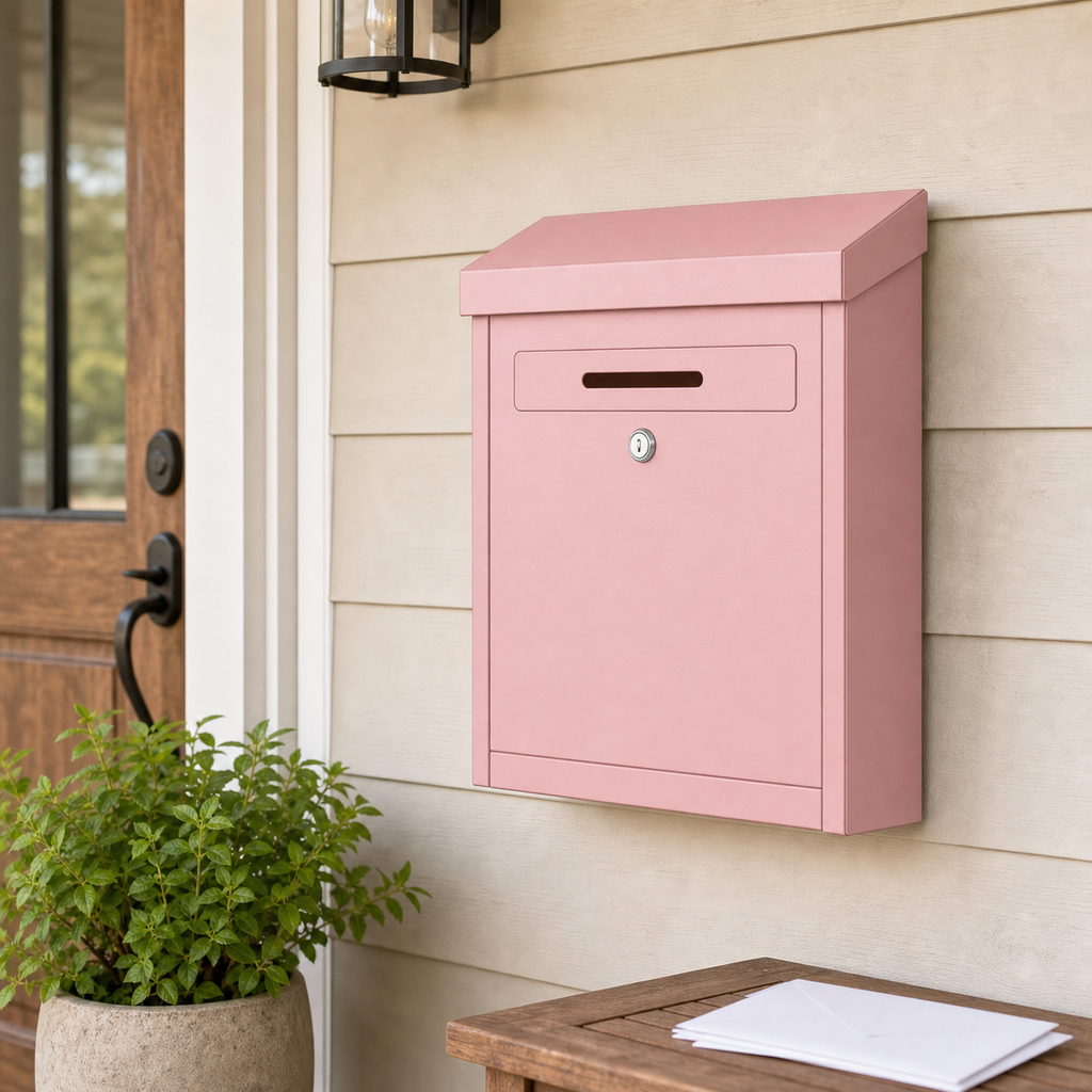 Cozy Haven Metal Wall Mail Drop Box organized storage view 8